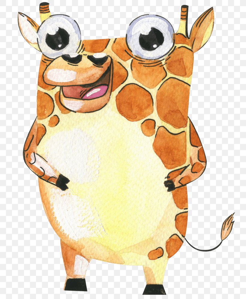 Clip Art Giraffe Watercolor Painting Image, PNG, 804x997px, Giraffe, Animal, Animal Figure, Art, Cartoon Download Free