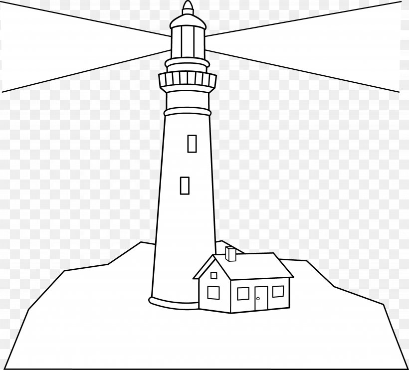 Coloring Book Lighthouse Of Alexandria Drawing, PNG, 5323x4819px, Coloring Book, Adult, Area, Black And White, Bodie Island Lighthouse Download Free