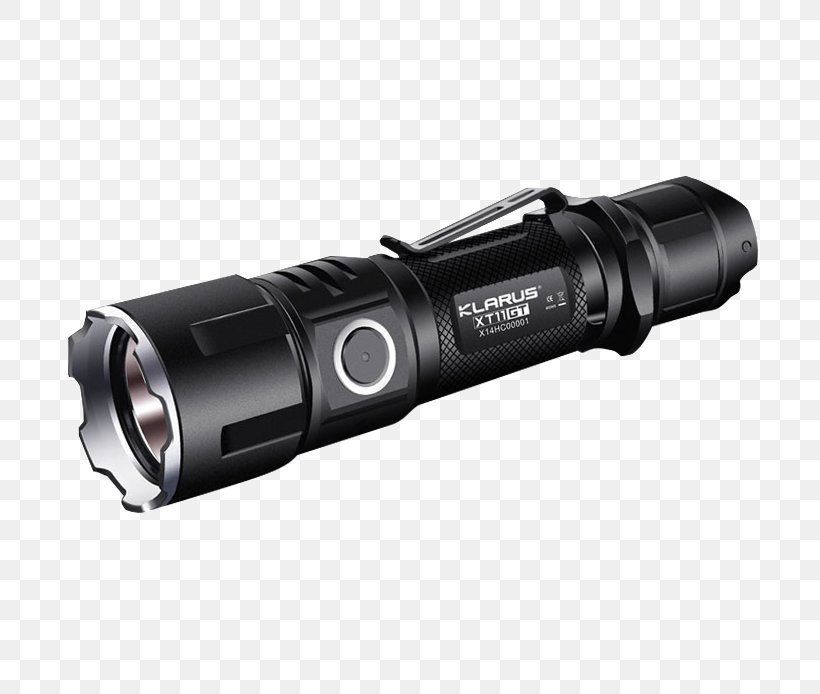 KLARUS XT11GT Flashlight Tactical Light Lumen Light-emitting Diode, PNG, 725x694px, Klarus Xt11gt, Cree Inc, Flashlight, Hardware, Lightemitting Diode Download Free