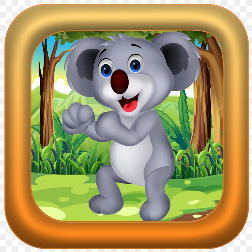 Koala Vertebrate Marsupial Mammal, PNG, 1024x1024px, Koala, Animal, Bear, Cartoon, Grass Download Free