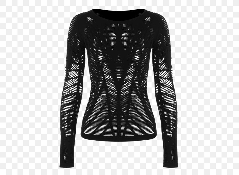 Long-sleeved T-shirt Long-sleeved T-shirt Clothing Jumper, PNG, 451x600px, Sleeve, Black, Bluza, Clothes Shop, Clothing Download Free