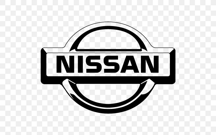 Nameplate, PNG, 512x512px, Nissan, Area, Automotive Design, Black And White, Brand Download Free