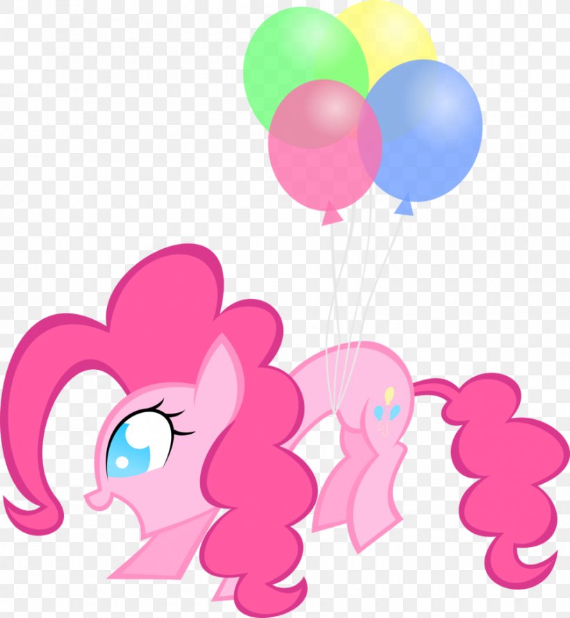 Pinkie Pie Balloon Pony, PNG, 900x976px, Watercolor, Cartoon, Flower, Frame, Heart Download Free