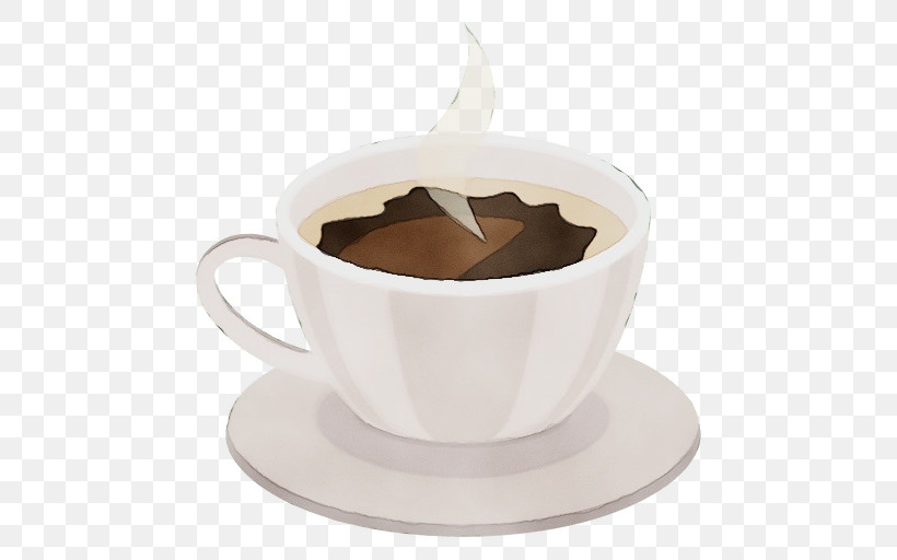 Coffee Cup, PNG, 512x512px, Watercolor, Brown, Cafe, Caffeine, Coffee Download Free