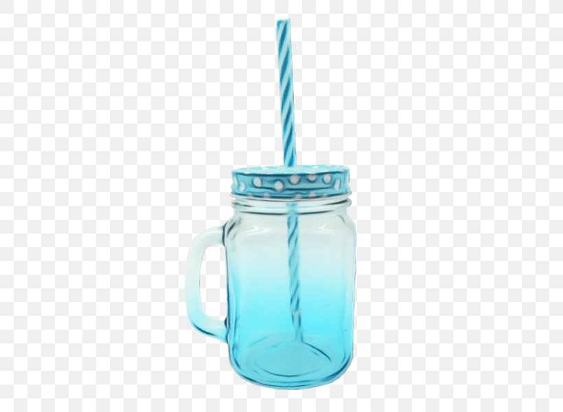 Mason Jar Aqua Drinkware Turquoise Blue, PNG, 600x600px, Watercolor, Aqua, Blue, Drinkware, Food Storage Containers Download Free