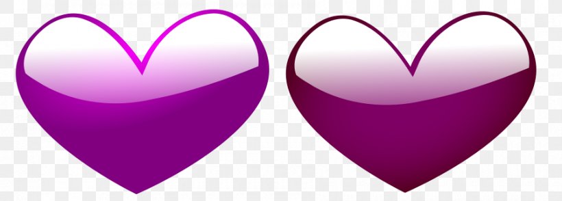 Purple Heart Clip Art, PNG, 900x323px, Watercolor, Cartoon, Flower, Frame, Heart Download Free