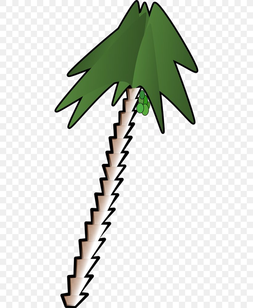 Clip Art Vector Graphics Openclipart Free Content, PNG, 500x1000px, Palm Trees, Cartoon, Coconut, Drawing, Green Download Free