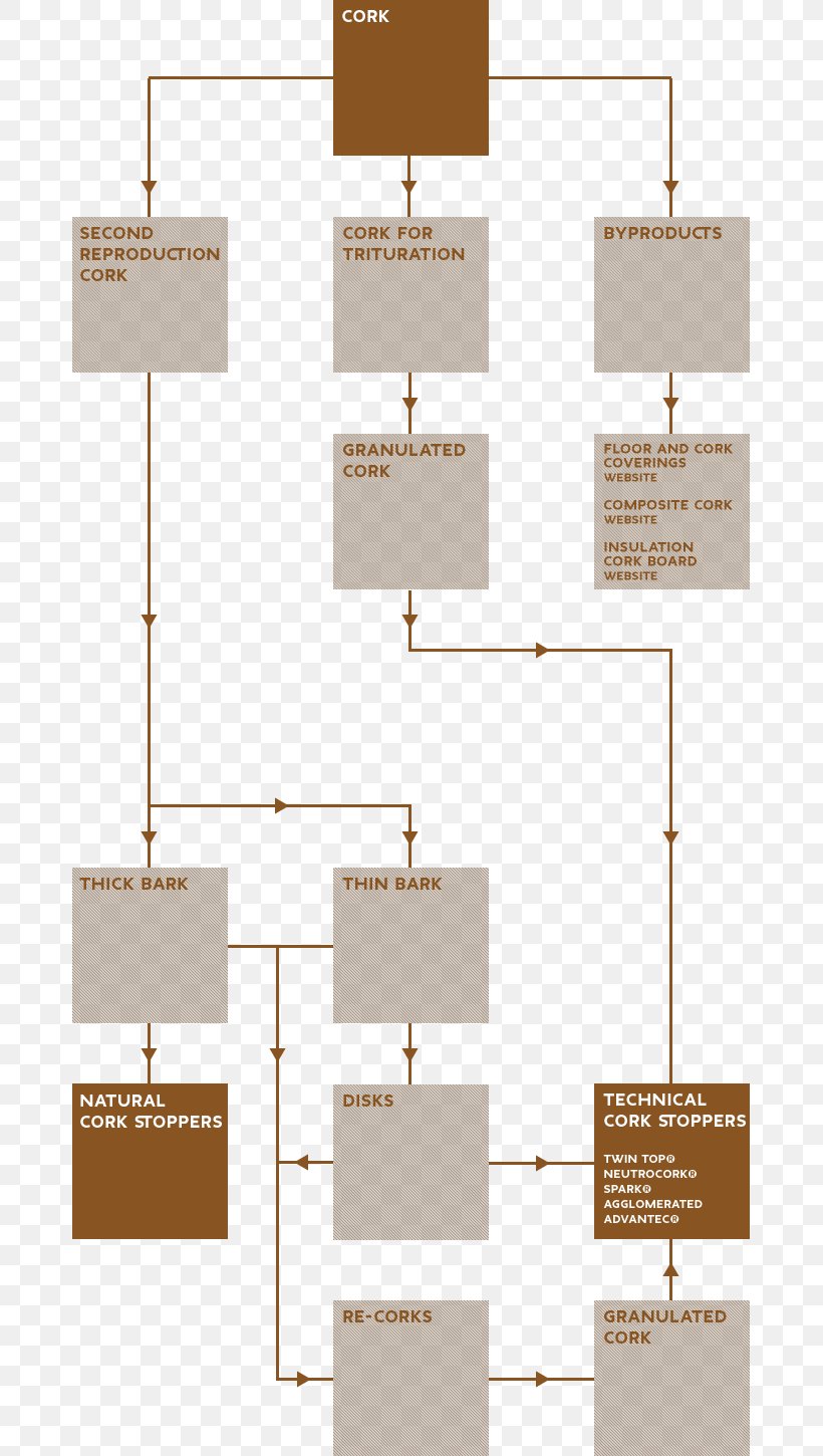 Cork Manufacturing Process Raw Material Floor, PNG, 675x1450px, Cork, Business Process, Corticeira Amorim, Diagram, Factory Download Free