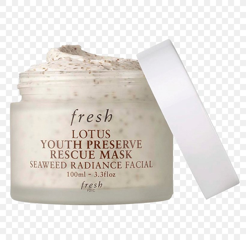 Fresh Lotus Youth Preserve Face Cream EVE LOM Rescue Mask Facial Lotion, PNG, 800x800px, Mask, Cosmetics, Cream, Face, Facial Download Free