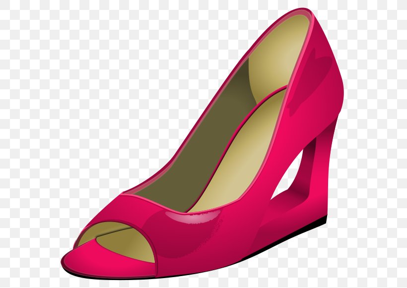 High-heeled Shoe Stiletto Heel Clip Art Pink, PNG, 600x581px, Highheeled Shoe, Ballet Flat, Basic Pump, Court Shoe, Foot Download Free