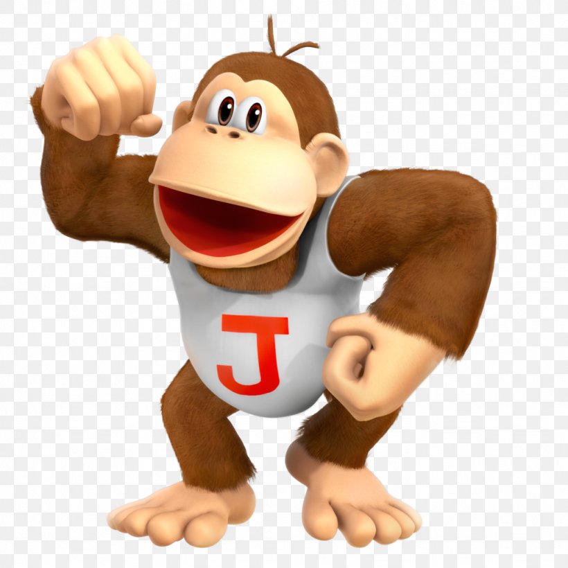 Donkey Kong Jr. Donkey Kong Country 2: Diddy's Kong Quest Super Mario Bros., PNG, 1024x1024px, Donkey Kong, Diddy Kong, Donkey Kong Country, Donkey Kong Jr, Figurine Download Free