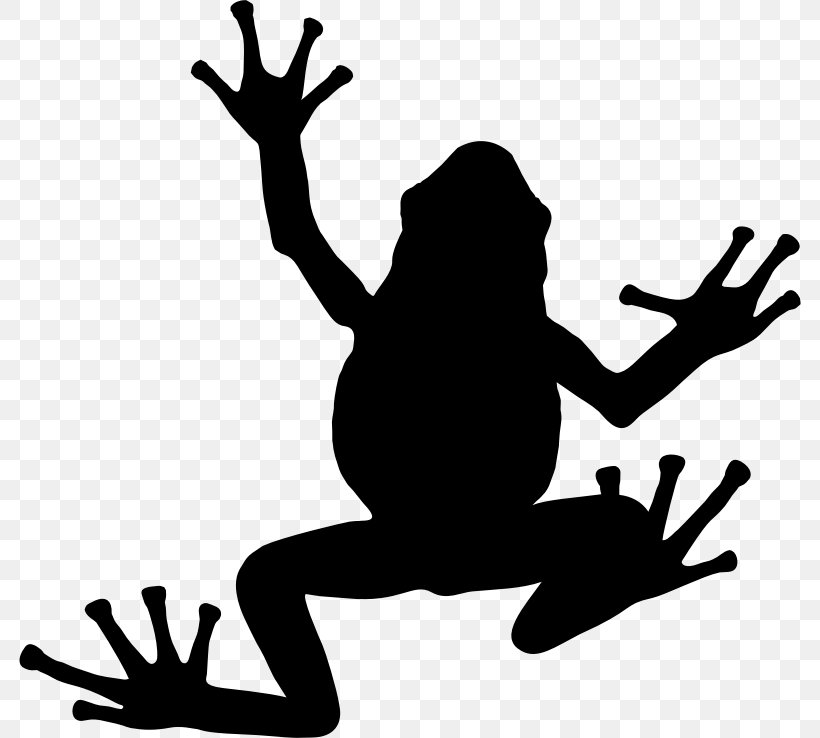 Frog Silhouette Clip Art, PNG, 782x738px, Frog, Amphibian, Art, Artwork, Black Download Free