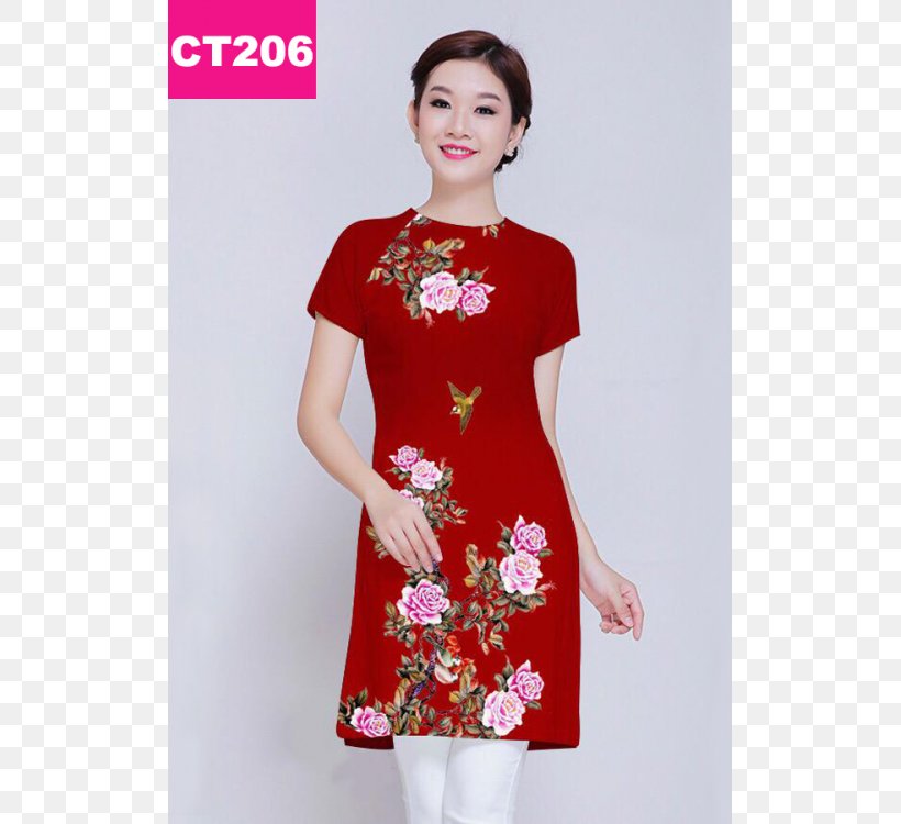 Áo Dài Vietnam Nightwear Shirt Sleeve, PNG, 750x750px, Vietnam, Brocade, Clothing, Day Dress, Dress Download Free
