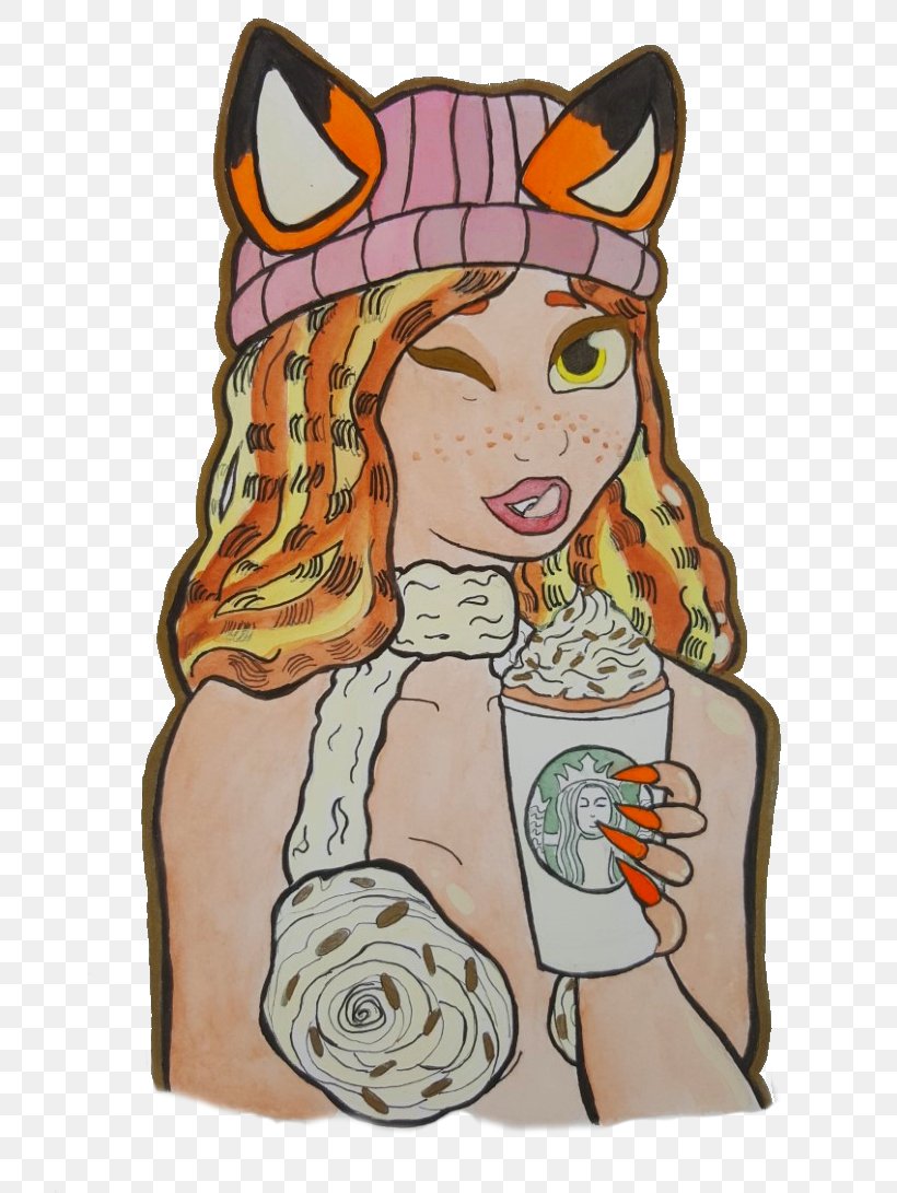 Pumpkin Spice Latte Illustration AMINO Drawing Art, PNG, 720x1091px, Watercolor, Cartoon, Flower, Frame, Heart Download Free