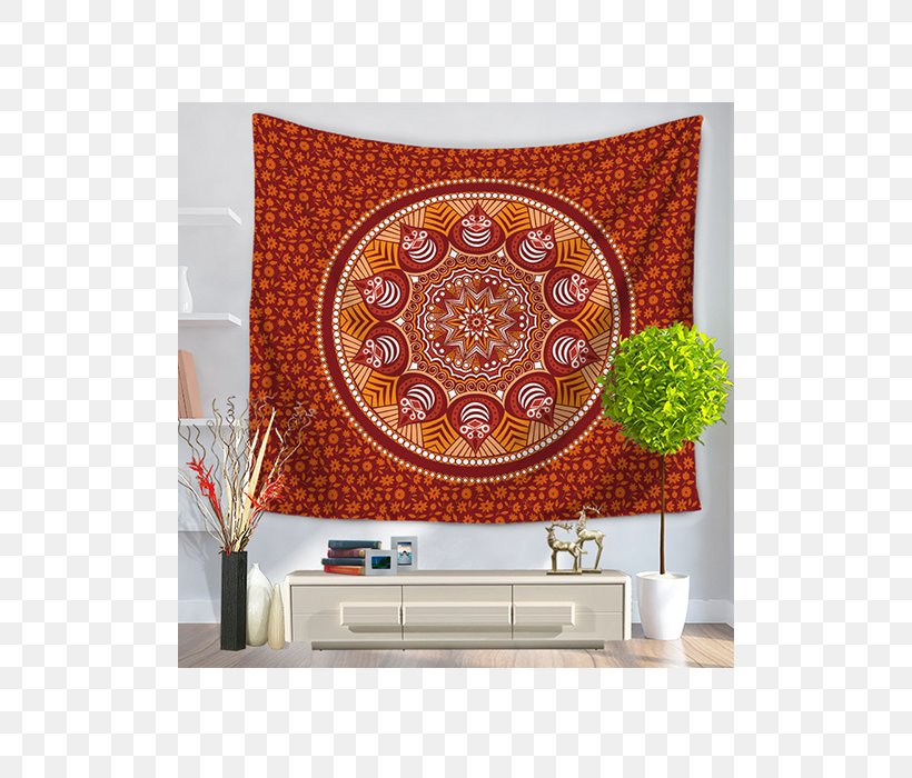 Tapestry Textile Decorative Arts Folk Art Mandala, PNG, 500x700px, Tapestry, Art, Blanket, Bohemian Style, Bohemianism Download Free