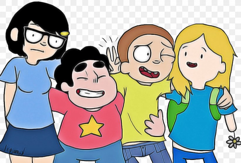 Animated Cartoon Cartoon People Social Group Youth, PNG, 960x651px, Animated  Cartoon, Cartoon, Child, Community, Friendship Download