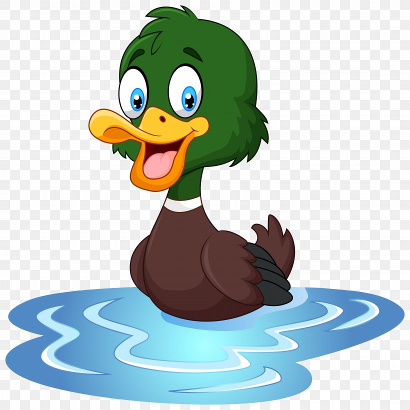 Duck T-shirt Cartoon Waterfowl Illustration, PNG, 6055x6059px, Duck, Animation, Art, Beak, Bird Download Free