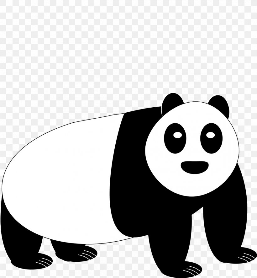 Giant Panda Bear T-shirt Sleeve Animal, PNG, 1184x1280px, Giant Panda, Animal, Bear, Black, Black And White Download Free