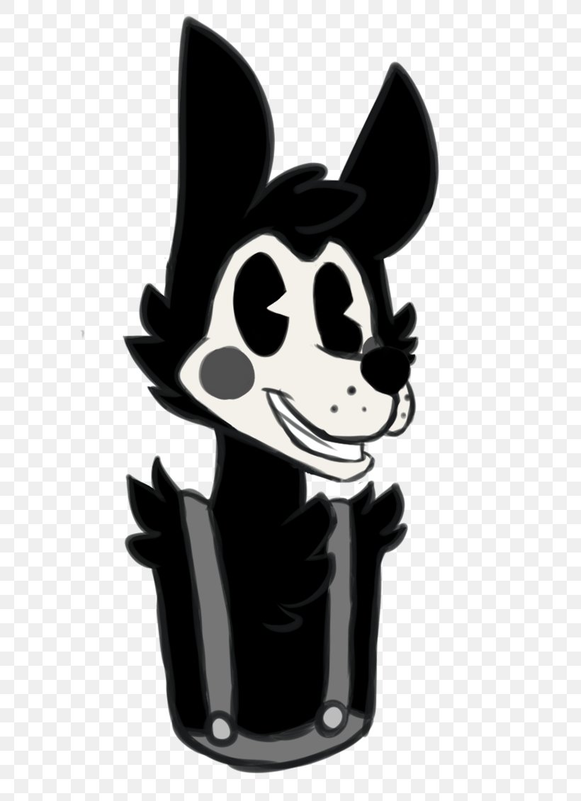 Bendy And The Ink Machine Gray Wolf Drawing Fan Art, PNG, 707x1131px, Bendy And The Ink Machine, Black, Black And White, Black Wolf, Cartoon Download Free