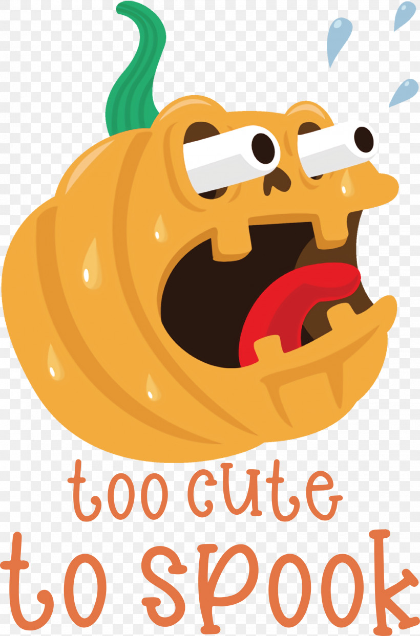 Halloween Too Cute To Spook Spook, PNG, 1978x3000px, Halloween, Biology, Cartoon, Fruit, Happiness Download Free