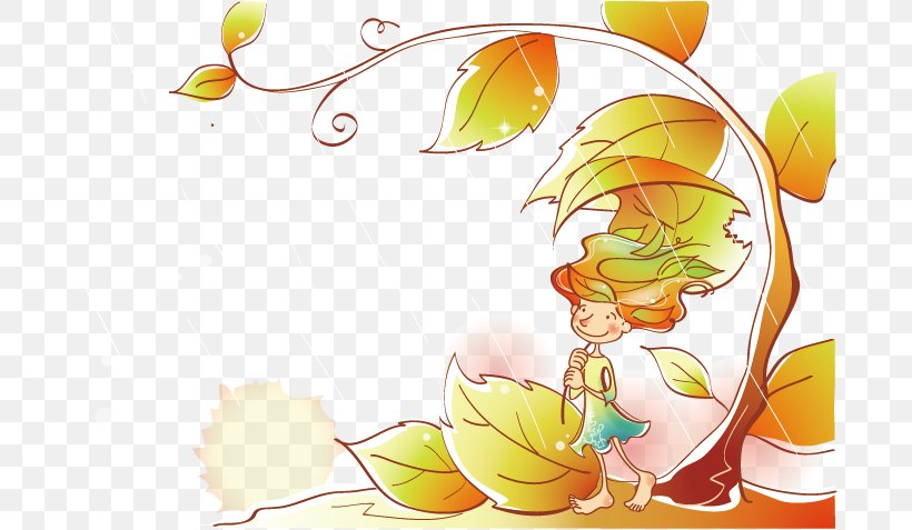 Mashimaro Autumn Fukei Wallpaper, PNG, 687x477px, Mashimaro, Art, Autumn, Cartoon, Child Download Free