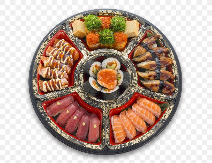 Sushi Sashimi Asian Cuisine California Roll Tempura, PNG, 660x630px, Sushi, Animal Source Foods, Asian Cuisine, Asian Food, California Roll Download Free