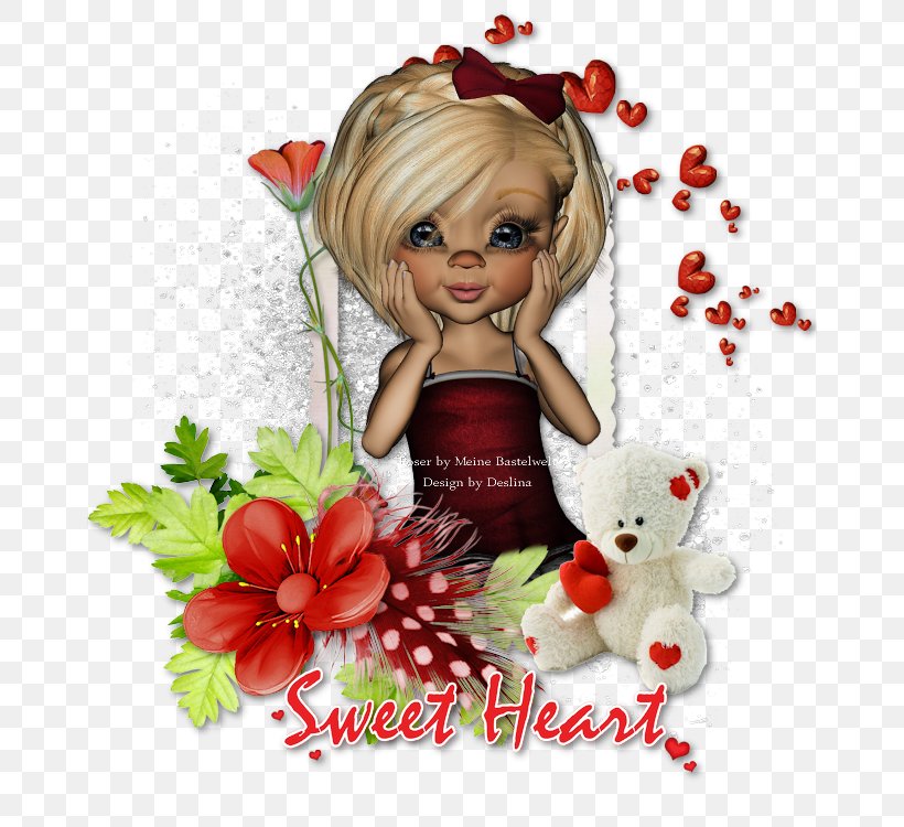 Christmas Ornament Bear Doll Character, PNG, 750x750px, Watercolor, Cartoon, Flower, Frame, Heart Download Free