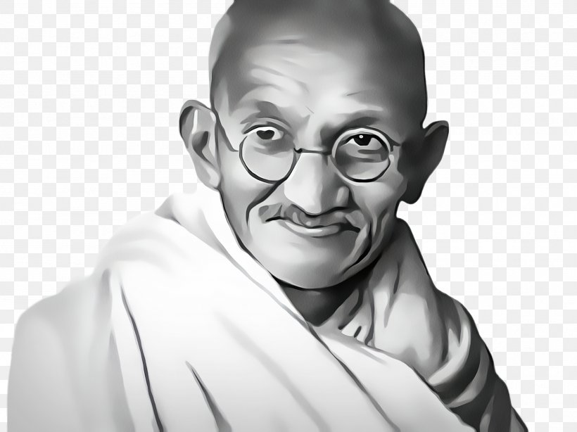 Mahatma Gandhi, PNG, 1896x1420px, Mahatma Gandhi, Blackandwhite, Drawing, Forehead, Freedom Fighter Download Free