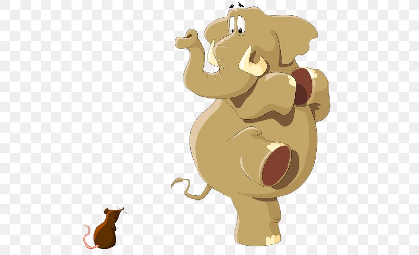 Computer Mouse Elephant Clip Art, PNG, 500x500px, Mouse, Bear, Carnivoran, Cartoon, Cat Like Mammal Download Free