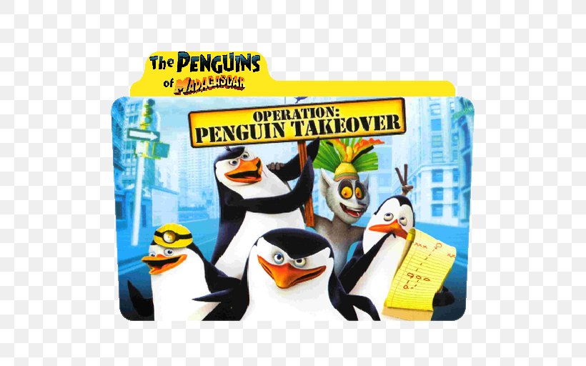 Madagascar: Operation Penguin DVD Television Show, PNG, 512x512px, Penguin, Animated Film, Bird, Dvd, Flightless Bird Download Free