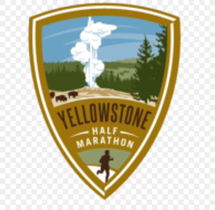 Yellowstone National Park West Yellowstone Glacier National Park Yellowstone Half Marathon, PNG, 758x800px, 5k Run, Yellowstone National Park, Badge, Brand, Emblem Download Free