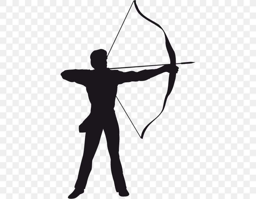 Archery Clip Art Bow And Arrow Bowhunting, PNG, 432x638px, Archery, Arm, Black And White, Bow, Bow And Arrow Download Free