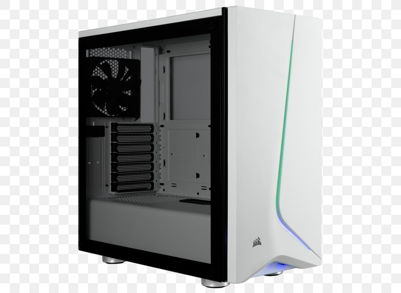 Computer Cases & Housings Corsair Carbide Series SPEC-OMEGA Mid-Tower Tempered Glass Gaming Case ATX Corsair Components Personal Computer, PNG, 600x600px, Computer Cases Housings, Atx, Computer, Computer Case, Computer Component Download Free