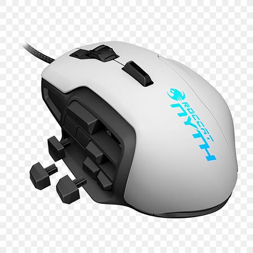 Computer Mouse ROCCAT Nyth Massively Multiplayer Online Game Video Game, PNG, 1000x1000px, Computer Mouse, Computer, Computer Component, Dots Per Inch, Electronic Device Download Free