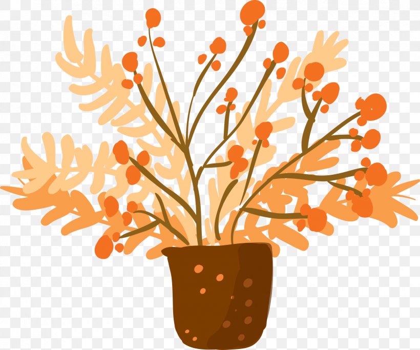 Orange Illustration Flower Design, PNG, 1659x1382px, Orange, Branch, Color, Commodity, Flora Download Free