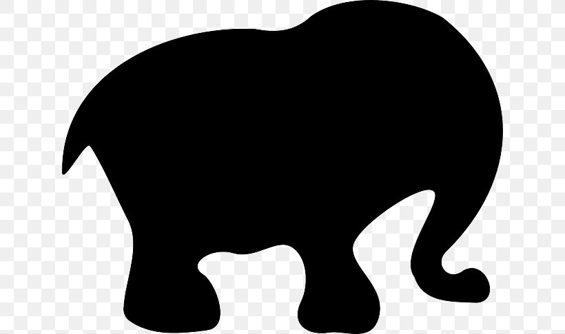 Silhouette Elephantidae Clip Art, PNG, 640x486px, Silhouette, African Elephant, Art, Bear, Big Cats Download Free