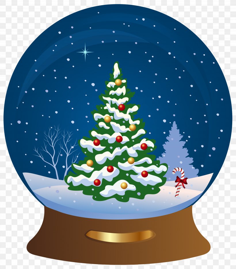 Snow Globe Christmas Tree Santa Claus Clip Art, PNG, 5395x6141px, Santa Claus, Christmas, Christmas Decoration, Christmas Elf, Christmas Lights Download Free