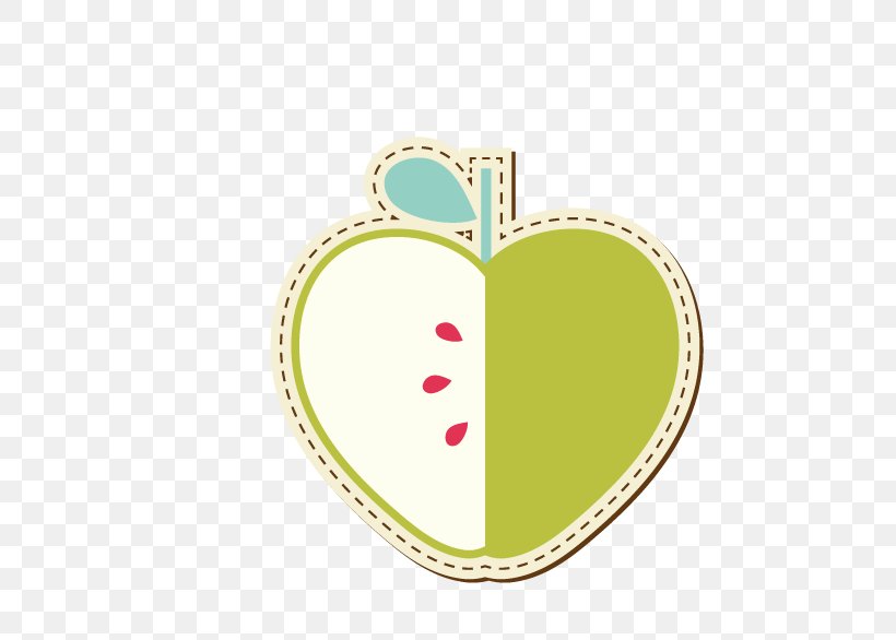 Sticker Logo Apple, PNG, 677x586px, Sticker, Apple, Green, Heart, Label Download Free