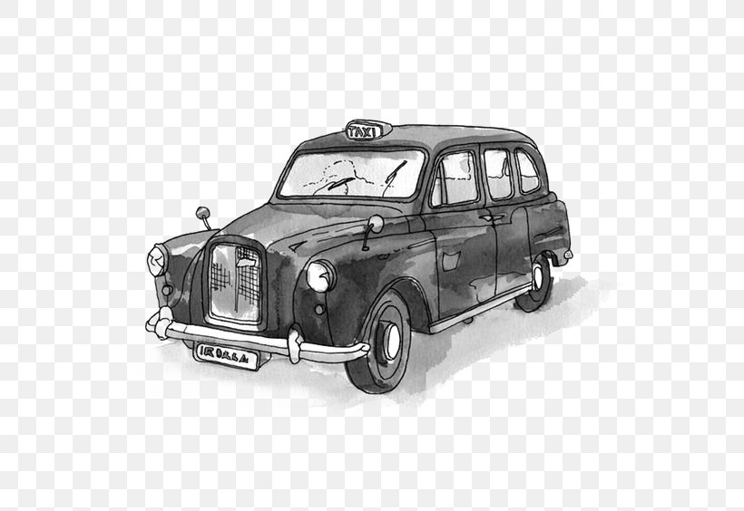 Drawing Illustrator Painting Illustration, PNG, 564x564px, Drawing, Art, Austin Fx4, Automotive Design, Black And White Download Free