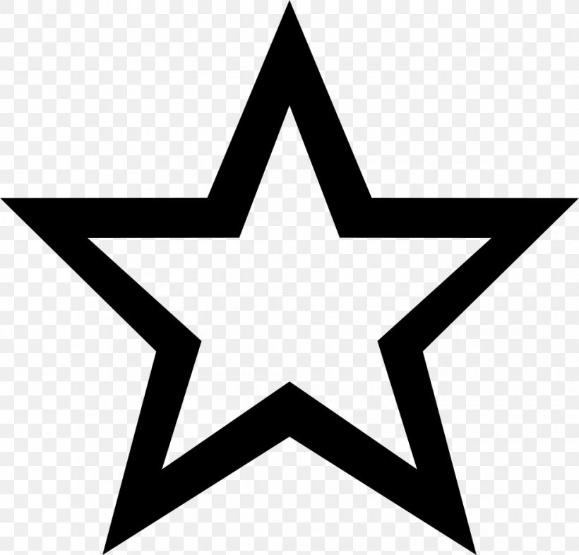 Star Clip Art, PNG, 980x940px, Star, Area, Black, Black And White, Cdr Download Free