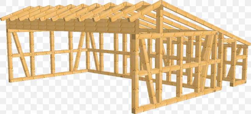 Carport Roof Carriage House Shed Konstruktionsvollholz, PNG, 1209x549px, Carport, Barn, Carriage House, Flat Roof, Gable Roof Download Free