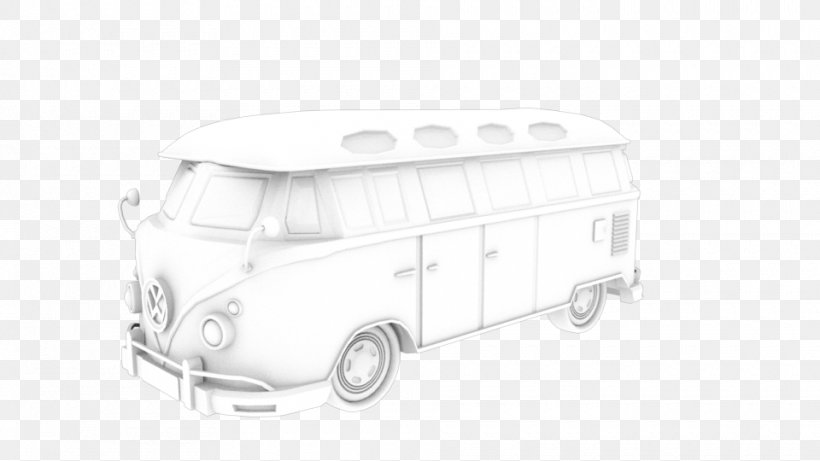 Minivan Volkswagen Type 2 Compact Car, PNG, 960x540px, Van, Automotive Design, Automotive Exterior, Black And White, Brand Download Free