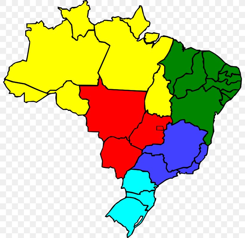 Brasxc3xadlia Regions Of Brazil Map Clip Art, PNG, 800x796px, Regions Of Brazil, Area, Brazil, Color, Drawing Download Free