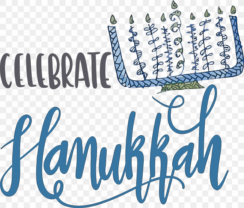 Hanukkah Happy Hanukkah, PNG, 3000x2560px, Hanukkah, Calligraphy, Cartoon, Carving, Drawing Download Free
