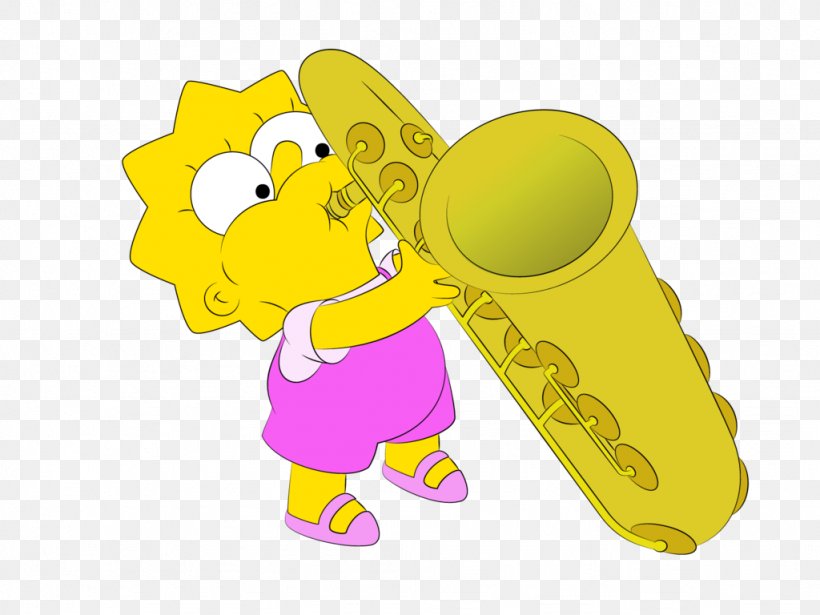 Lisa Simpson Maggie Simpson Lisa's Sax Homer Simpson YouTube, PNG, 1024x768px, Watercolor, Cartoon, Flower, Frame, Heart Download Free