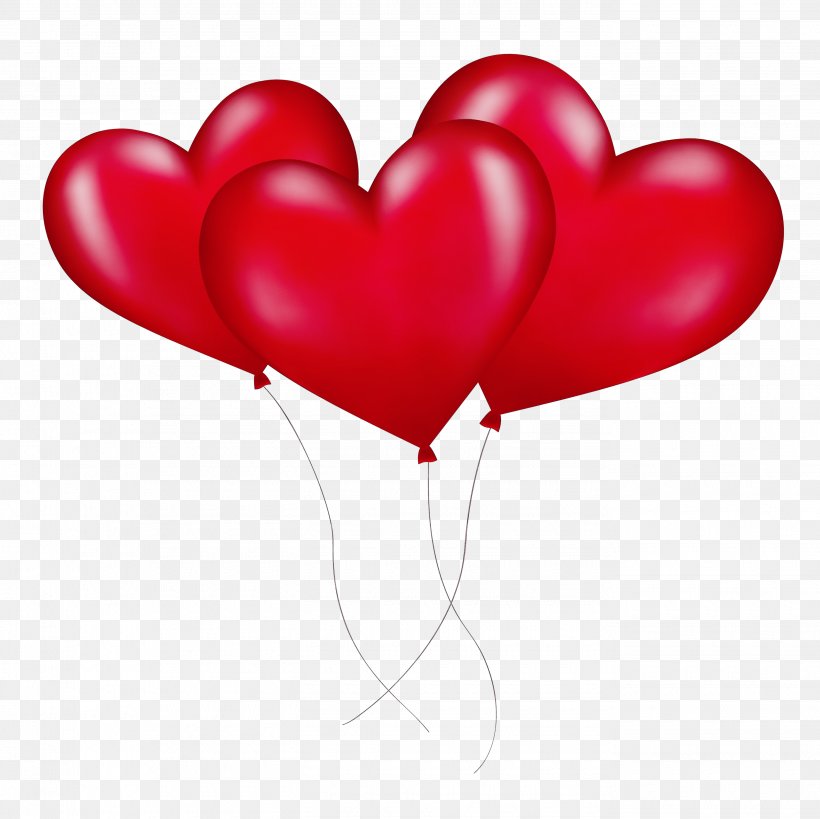 Valentine's Day, PNG, 2750x2750px, Watercolor, Balloon, Heart, Heartshaped Balloons, Human Body Download Free