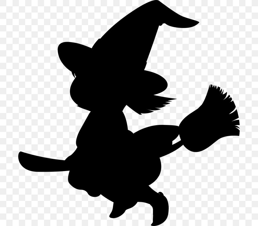 Witchcraft Silhouette Child Clip Art, PNG, 704x720px, Witchcraft, Artwork, Beak, Bird, Black Download Free