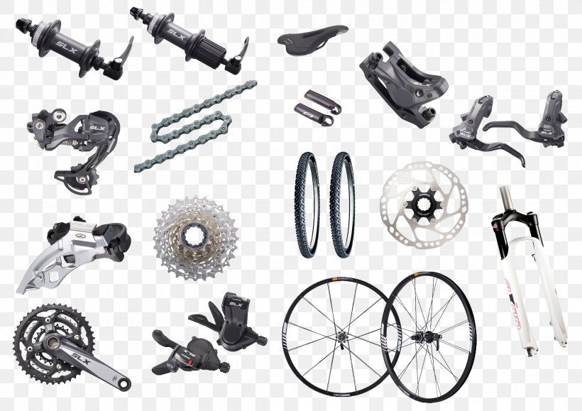 Road Bicycle Mountain Bike Fatbike Cycling, PNG, 2422x1711px, Bicycle, Auto Part, Bicycle Cranks, Bicycle Drivetrain Part, Bicycle Forks Download Free