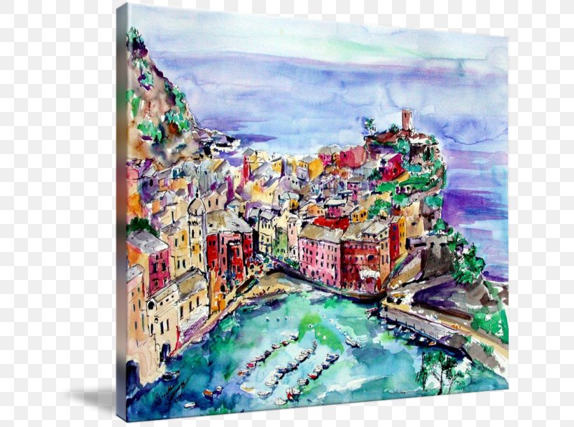 Watercolor Painting Vernazza The Art Of Painting, PNG, 650x610px, Painting, Acrylic Paint, Art, Art Of Painting, Artwork Download Free