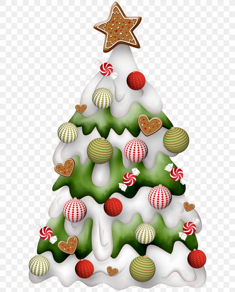 Cartoon Christmas Tree, PNG, 2485x3077px, Santa Claus, Christmas, Christmas And Holiday Season, Christmas Decoration, Christmas Lights Download Free